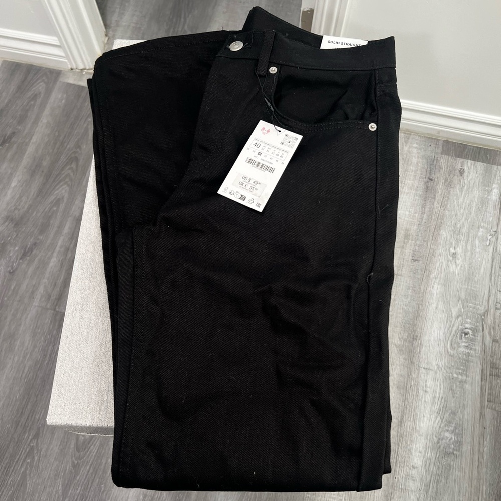 Men’s Zara Straight Leg Black Jeans